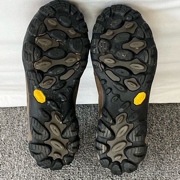 Merrell Quartz Women’s 7 Brown Leather Hiking Shoes Vibram OrthoLite Comfort - Picture 9 of 11